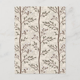 Delicate Flower Buds Bloom Soft Elegant Floral Feiertagspostkarte