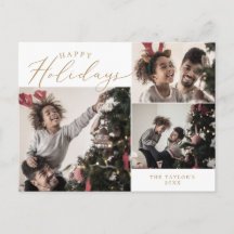 Delicate Gold Happy Holidays 3 Foto Newsletter