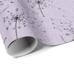 Delicate Green Wildblume Dandelion Kisses Floral Geschenkpapier<br><div class="desc">Verwandeln Sie Ihre Geschenke mit unserem bezaubernden Dandelion Kisses Fliegenden Wunschpapier, entworfen mit dem Muttertag. Dieses zarte und vielseitige Muster zeichnet sich durch einen von Hand gezeichnet Kronleuchter aus, der im Wind weht und eine Vielzahl von Mini-Herzen mit seinen Samen verstreut, alles auf einem weichen Lavendelboden. Jedes skurrile Detail, von...</div>