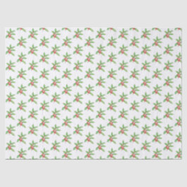Delicate Holly berries Christmas Seidenpapier