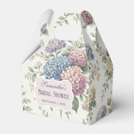 Delicate Hydrangea Flowers Bridal Shower Geschenkschachtel