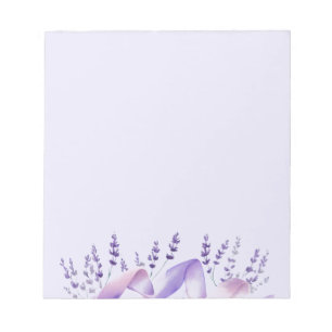 Delicate Lavender Stems Notepad Notizblock