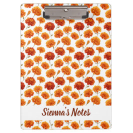 Delicate Mariold Pattern Name Klemmbrett