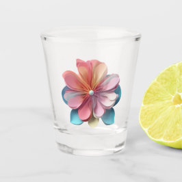 "Delicate Paper Petal Bloom" Schnapsglas