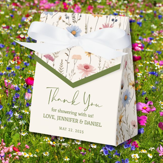 Delicate Pastel Boho Floral Baby Dusche Geschenkschachtel (Von Creator hochgeladen)