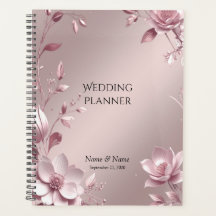 Delicate Pink Floral Planner