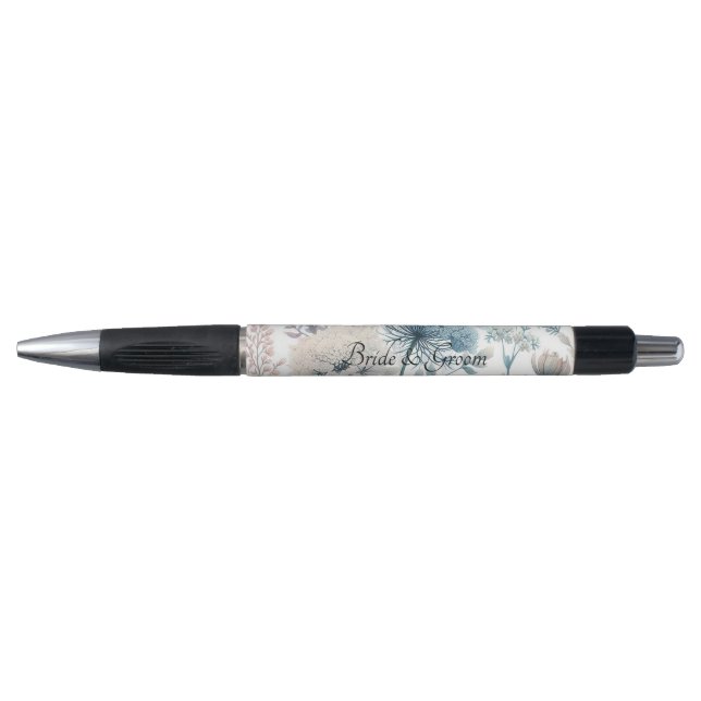 Delicate Queen Anne's Lace Wedding Pen Kugelschreiber (Vorderseite)
