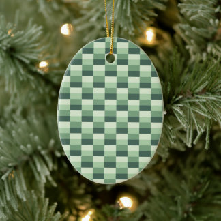 Delicate Shades of Green in Pastel Keramik Ornament