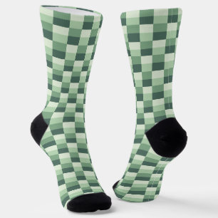 Delicate Shades of Green in Pastel Socken