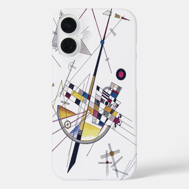 Delicate Tension #85 - Kandinsky Moderne Kunst iPhone 16 Hülle (Rückseite)