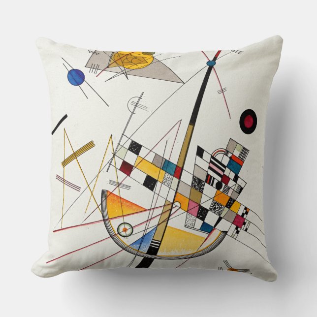 Delicate Tension, No. 85 by Wassily Kandinsky Kissen (Vorderseite)