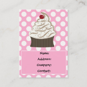 délicieux cartes de visite de cupcake