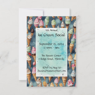 Délicieux Crème glacée Extravaganza Invitation
