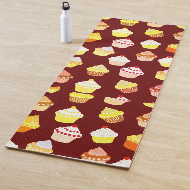 Delicious Decorated Birthday Cupcakes Yogamatte (Beispiel)