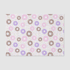 Delicious Donuts Tissue Paper on White Seidenpapier