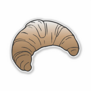 Delicious French Butter Croissant Aufkleber