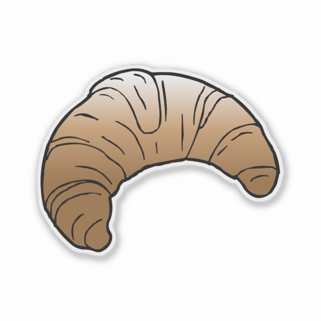 Delicious French Butter Croissant Aufkleber (Vorderseite)