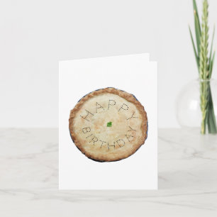 Delicious Pie Funny Birthday Card Karte