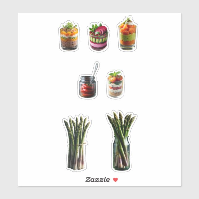 Delicious vegetables recipes aufkleber (Blatt)