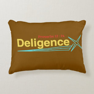 Deligence ( Sprichwörter 12:24) Pillow Dekokissen