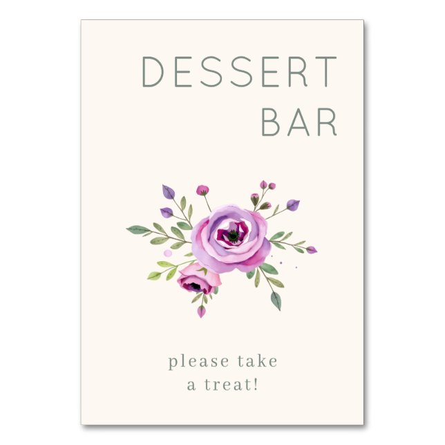 Delightful Dessert Bar Invitation Tischnummer (Vorderseite)