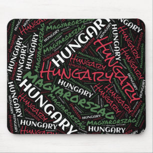 Delightful Hungary Flag Colors Patriotic Mousepad