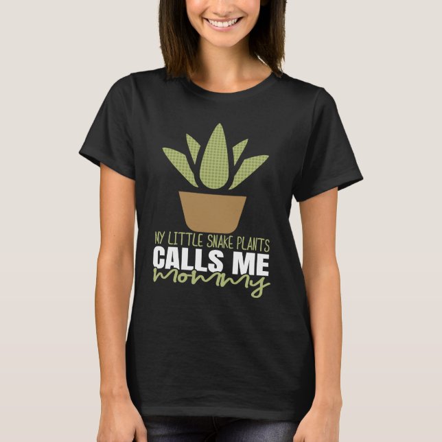 Delightful Snake Cheerful Plants Quote T-Shirt (Vorderseite)
