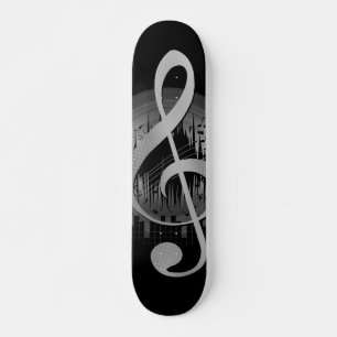 Delightful Tune - Silver Skateboard