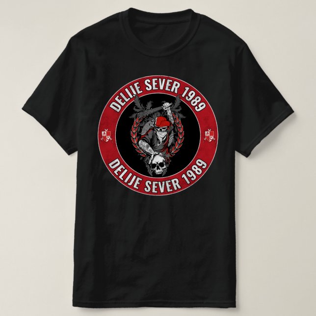 Delije Sever 1989 Crveno Beli Zvezda T-Shirt (Design vorne)