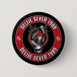 Delije Sever 1989 Rot-Weißer Stern Button