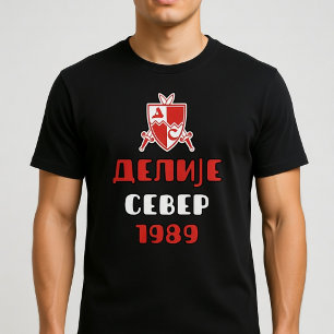 Delije Sever 1989 Roter Stern T-Shirt
