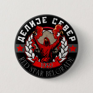 Delije Sever 1989 Stern Button