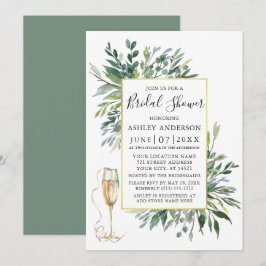 Delikate Aquarellgrün Glasfläche Grün Einladung