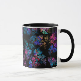 Delikate Blattverzierungen - Fraktal Tasse