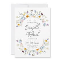 Delikate Blooms Hochzeitseinladung