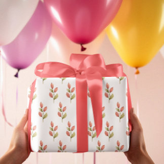 Delikate Blume Buds Geschenkpapier Set