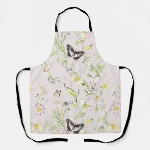 Delikate Blume mit einem Schmetterling im chinesis Schürze