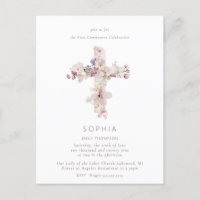 Delikate Blume überqueren die Taufe Christening
