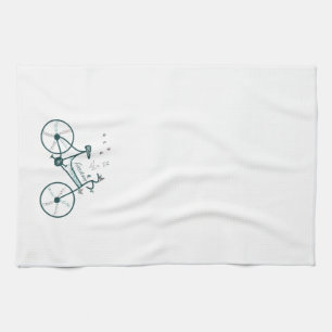 Delikate Blume und Freedom Bike Fans Handtuch