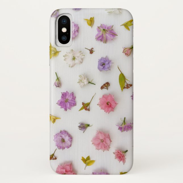 Delikate Blumenblüten Einzigartiger Mockup-Stil Case-Mate iPhone Hülle (Rückseite)