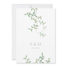 Delikate botanische Hochzeit Vintage Vegetation