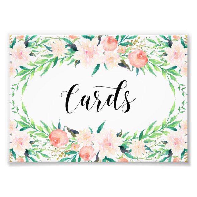 Delikate Bouquet Cards drucken Fotodruck (Vorne)