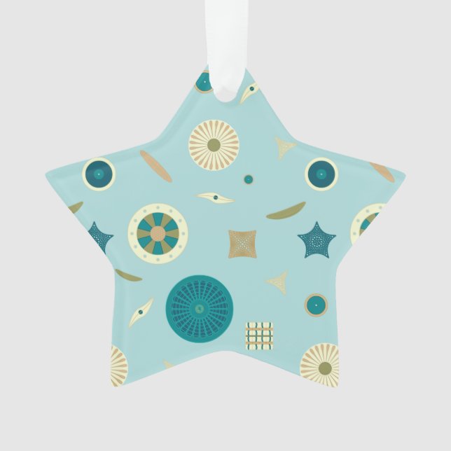 Delikate Diatome Akrylic Ornament (Vorderseite)