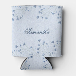 Delikate dunkelblaue Wildblumen Whimsical Dosenkühler