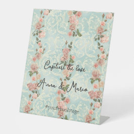delikate englische Rose Sockelschild