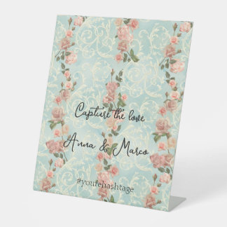 delikate englische Rose Sockelschild