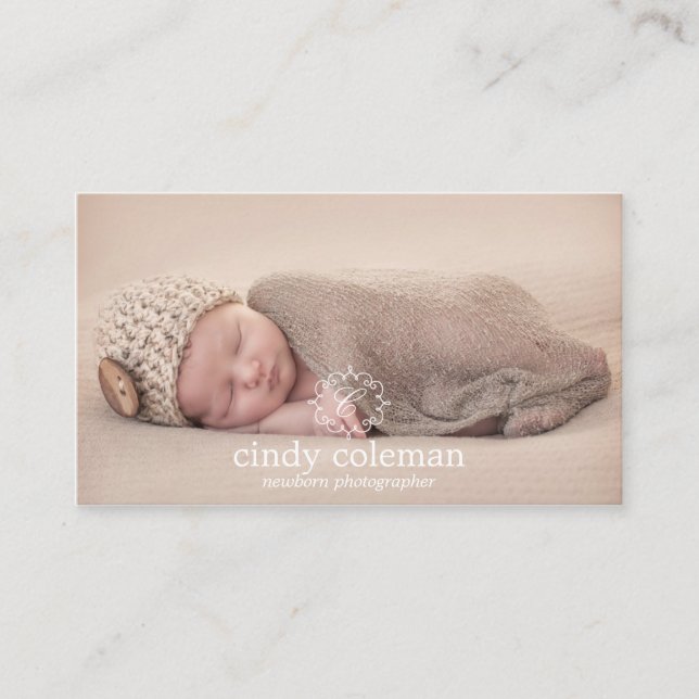 Delikate erste Visitenkarten mit Logo Visitenkarte (Vorderseite)