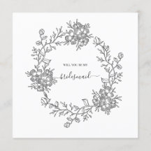 Delikate florale Moderne Brautjungfrau Hochzeit