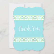 Delikate Gemustert Dankeschön Note Card