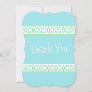 Delikate Gemustert Dankeschön Note Card Dankeskarte